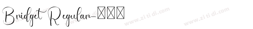 Bridget Regular字体转换
